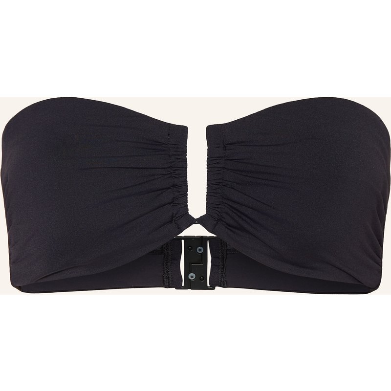 Jets Australia Bandeau-Bikini-Top Smooth schwarz