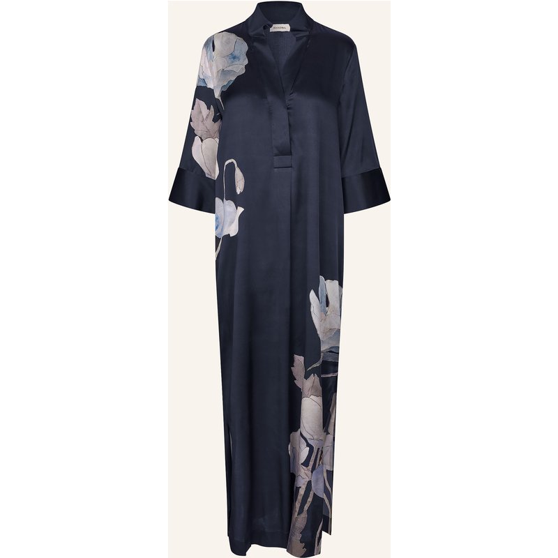 Dea Kudibal Kleid Helga Mit Seide Und 3/4-Arm blau