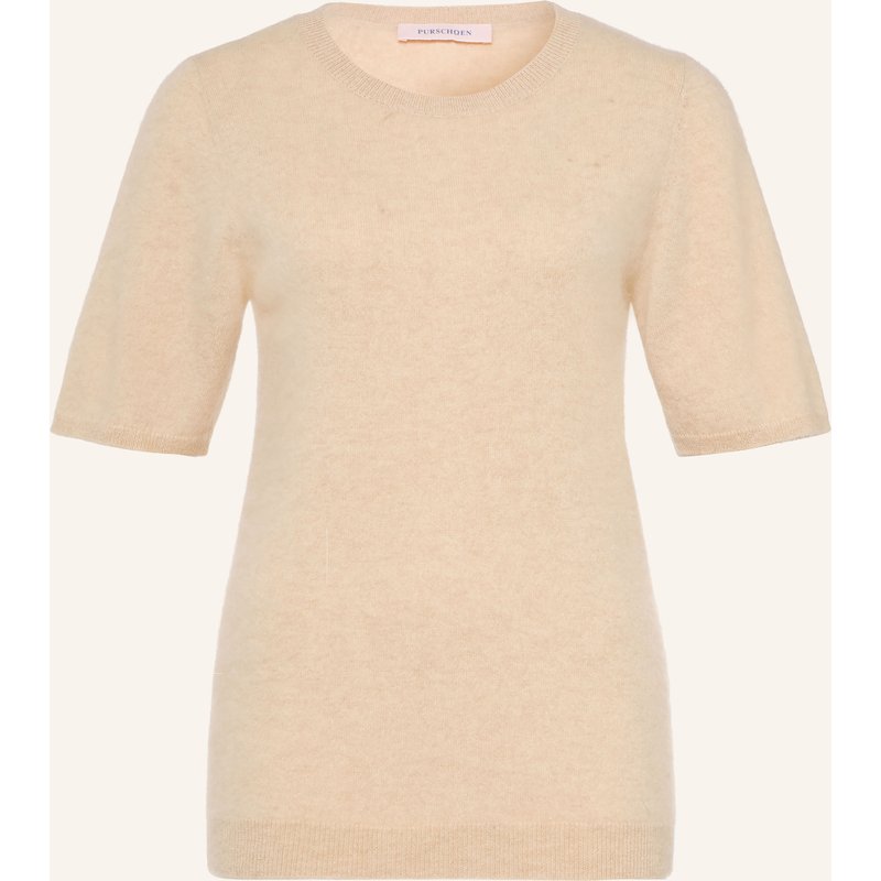 Purschoen Strickshirt Pisa Aus Cashmere weiss