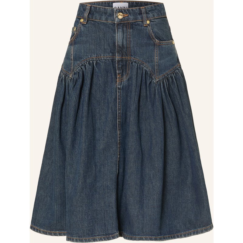 Ganni Jeansrock blau