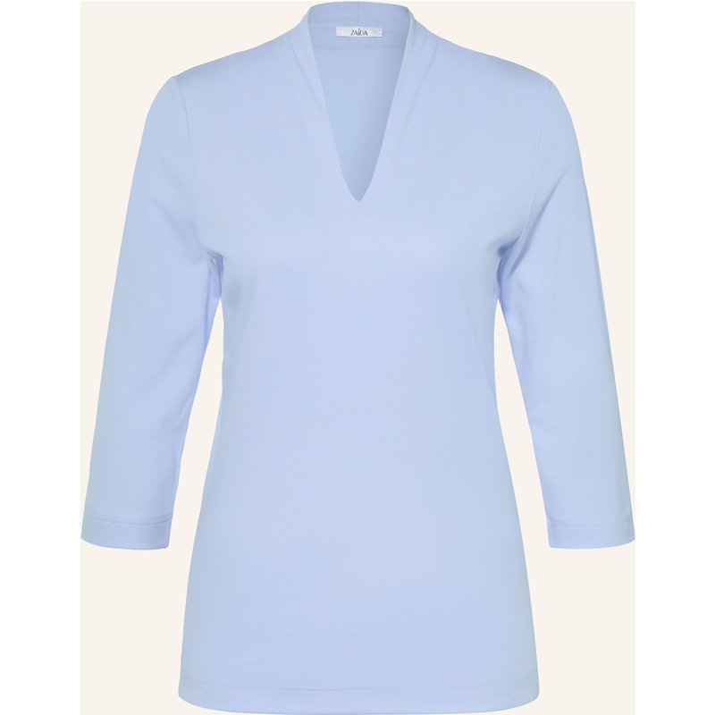 Zaída Shirt Mit Kelchkragen blau