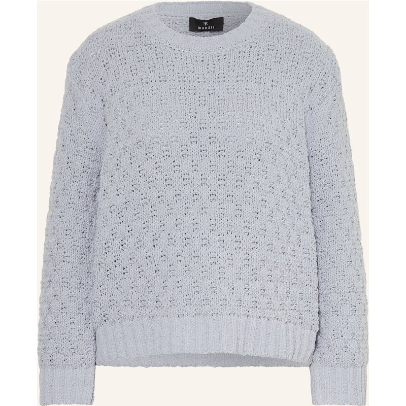 Monari Pullover Mit Glitzergarn blau