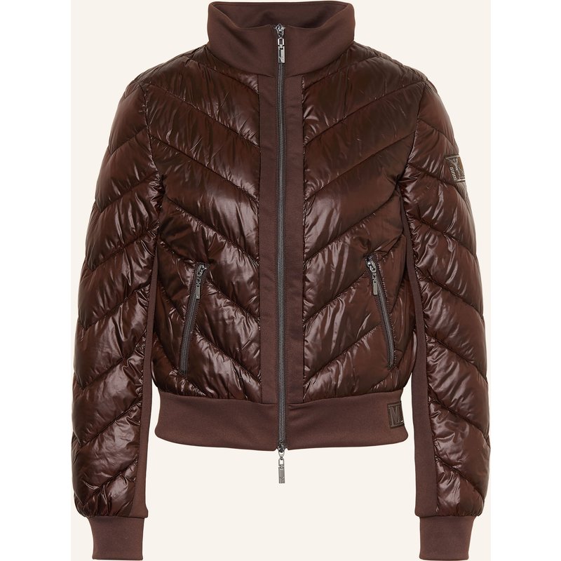 Monari Steppjacke Mit Schmucksteinen braun