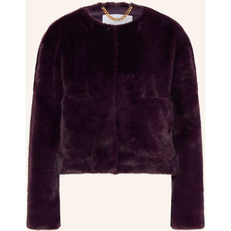 Rich & Royal Kunstfell-Jacke lila