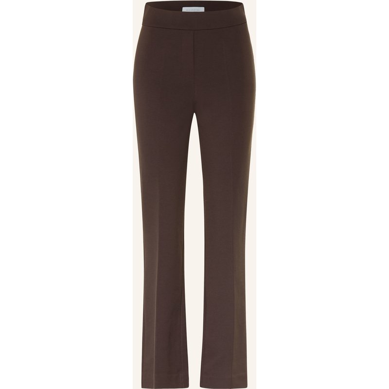 Rich & Royal Bootcut-Hose Aus Jersey braun