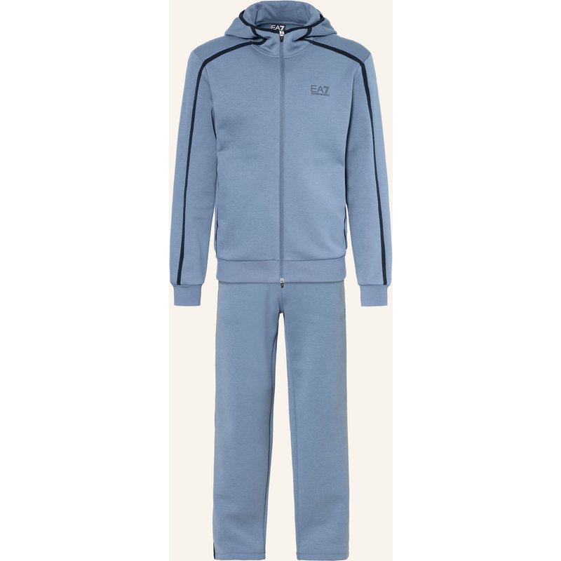 ea7 Emporio Armani Set: Sweatjacke Und Sweatpants blau