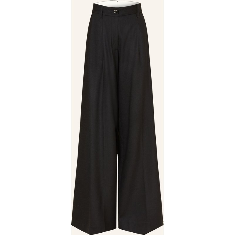 Nine:Inthe:Morning Marlenehose Petra Aus Flanell schwarz