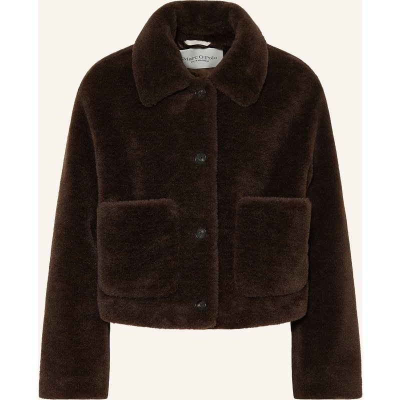 Marc O'polo Kunstfell-Jacke braun