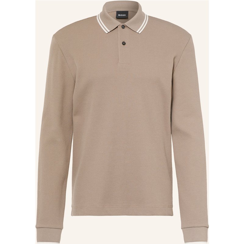 Boss Piqué-Poloshirt Pittman braun