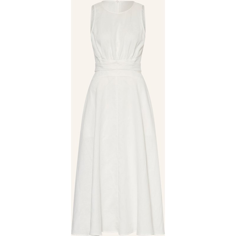 Reiss Kleid Hazel Mit Leinen weiss