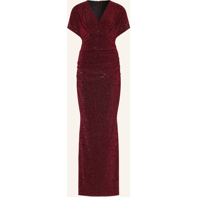 Talbot Runhof Abendkleid Aus Jersey Mit Schmucksteinen pink