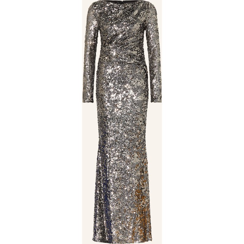 Talbot Runhof Abendkleid Mit Pailletten silber
