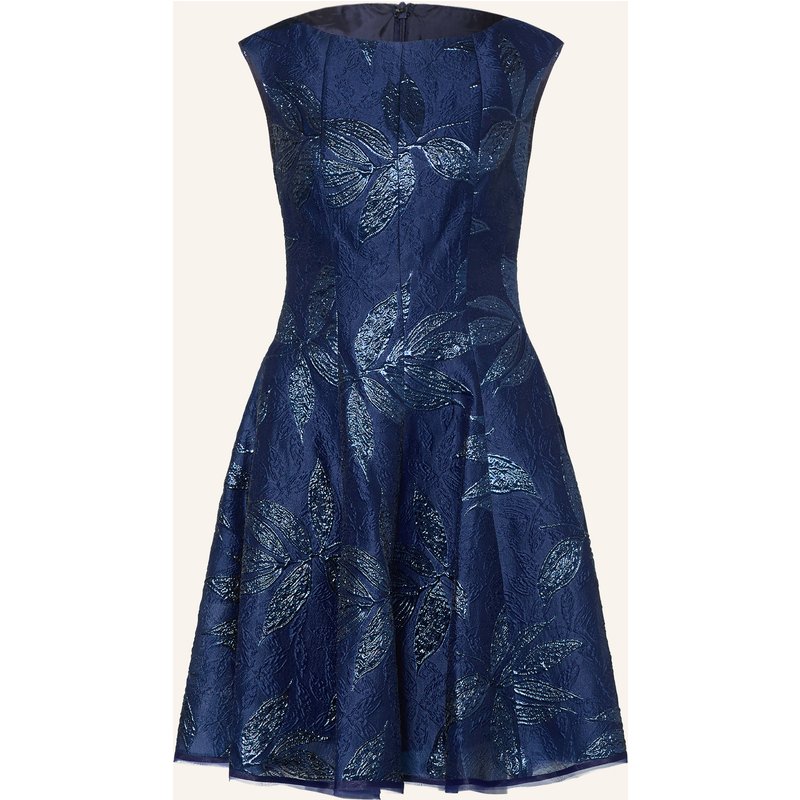 Talbot Runhof Cocktailkleid Mit Glitzergarn blau
