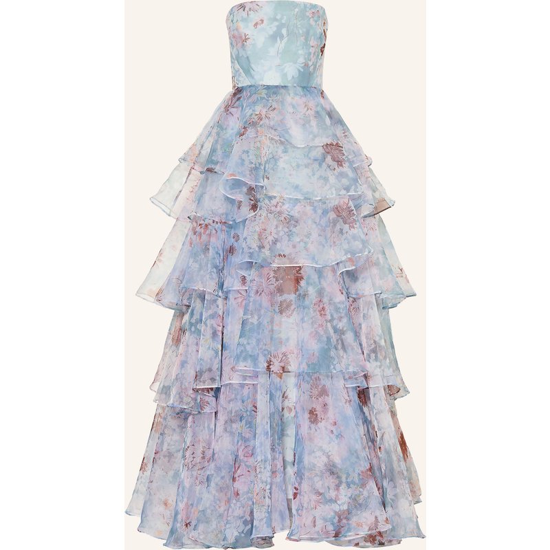 Aje. Off-Shoulder-Kleid Gabriella Mit Leinen blau