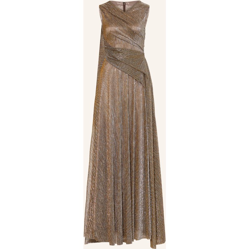 Talbot Runhof Abendkleid Mit Glitzergarn Und Pailletten gold