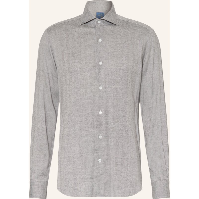 Barba Napoli Hemd Slim Fit grau