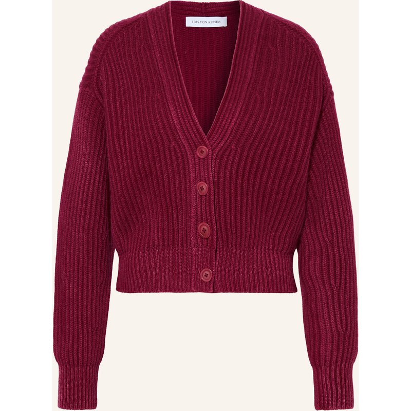 Iris Von Arnim Strickjacke Palora Aus Cashmere rot