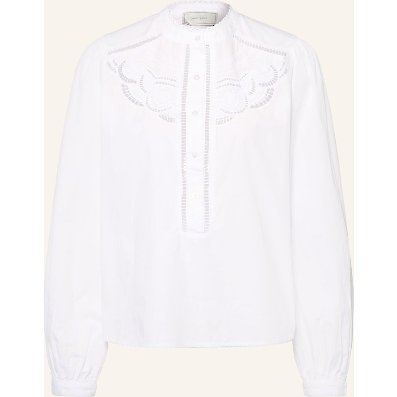 Neo Noir Blusenshirt Aneliah Mit Spitze weiss