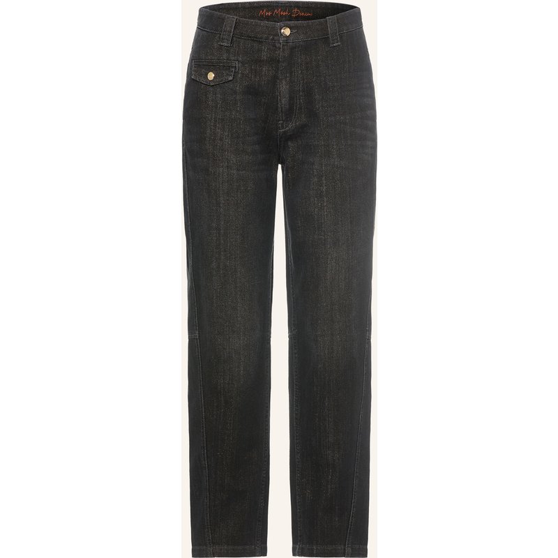 Mos Mosh Boyfriend Jeans Mmaymen Mit Glitzergarn grau