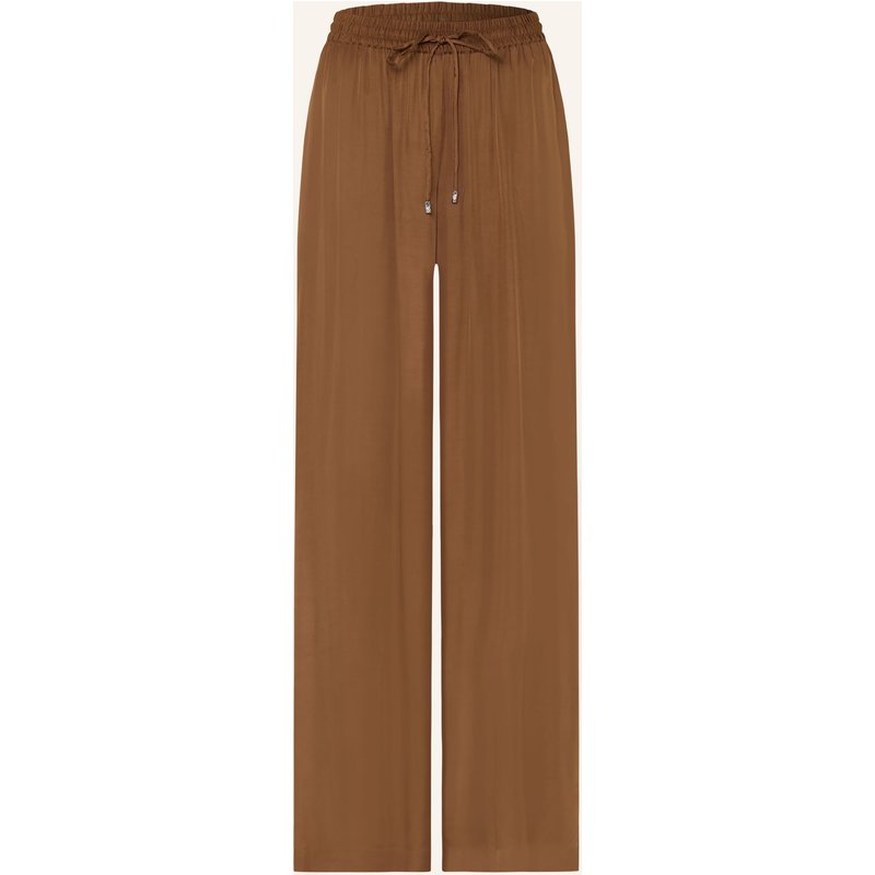 Boss Marlenehose Tanella Aus Satin braun