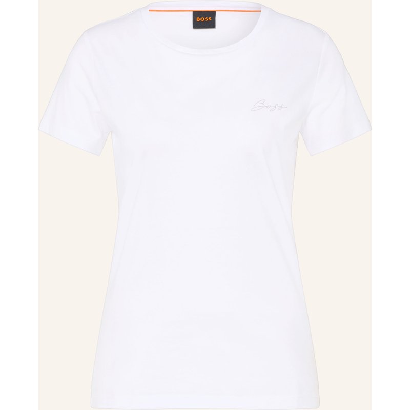 Boss T-Shirt Elove Mit Schmucksteinen weiss