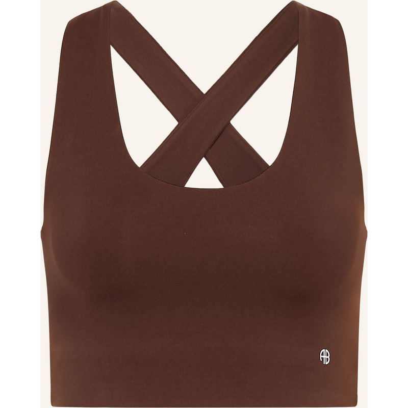 Anine Bing Cropped-Top Yuna braun