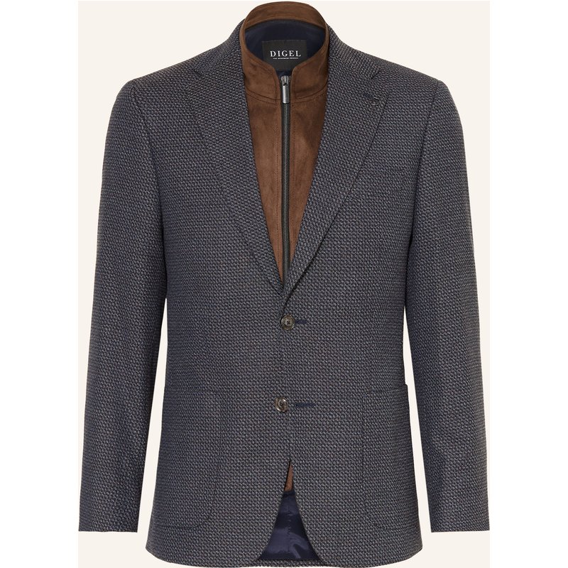 Digel Sakko Earl Modern Fit Mit Blende blau