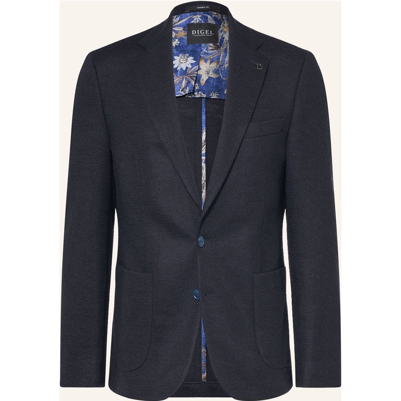 Digel Stricksakko Edward Modern Fit blau