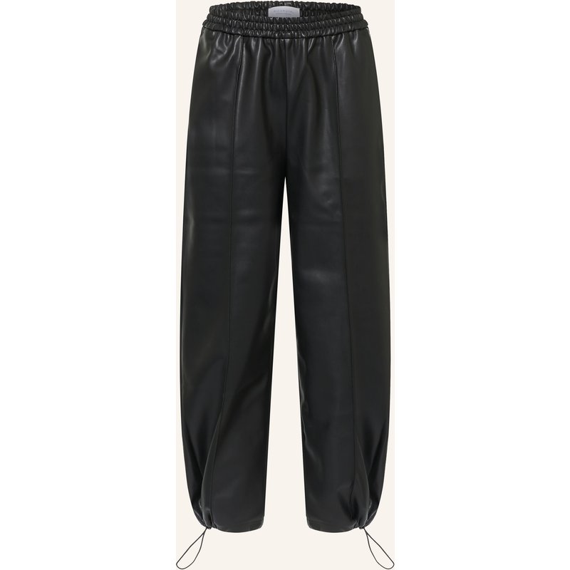 Rich & Royal 7/8-Hose In Lederoptik schwarz