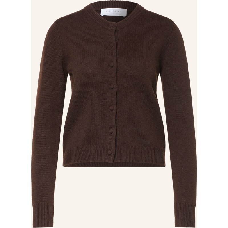 Rich & Royal Strickjacke Mit Cashmere braun