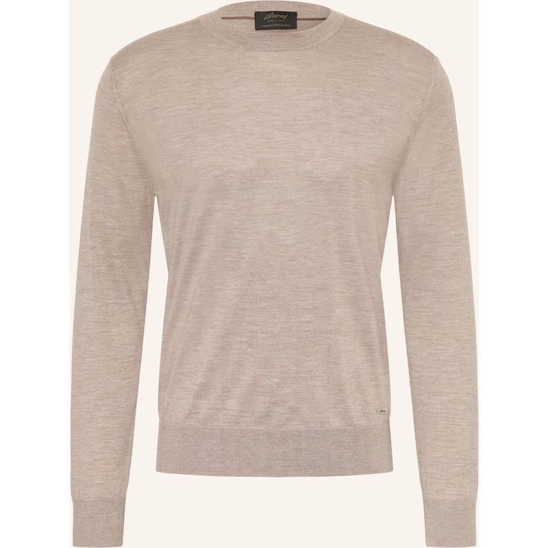 Brioni Pullover Mit Cashmere Und Seide beige