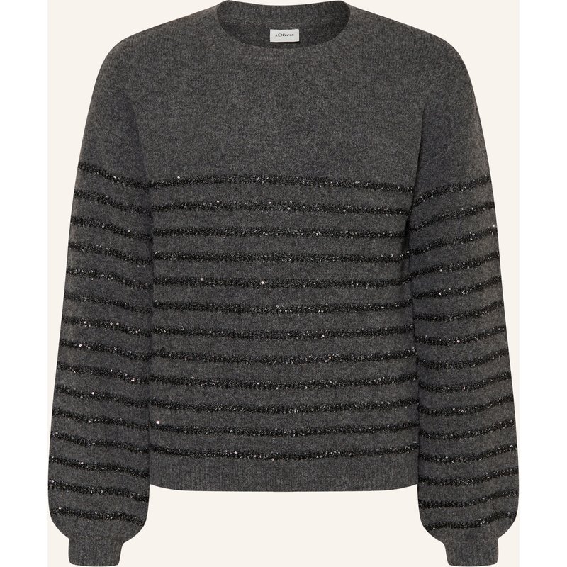 S.Oliver Red Pullover Mit Pailletten schwarz