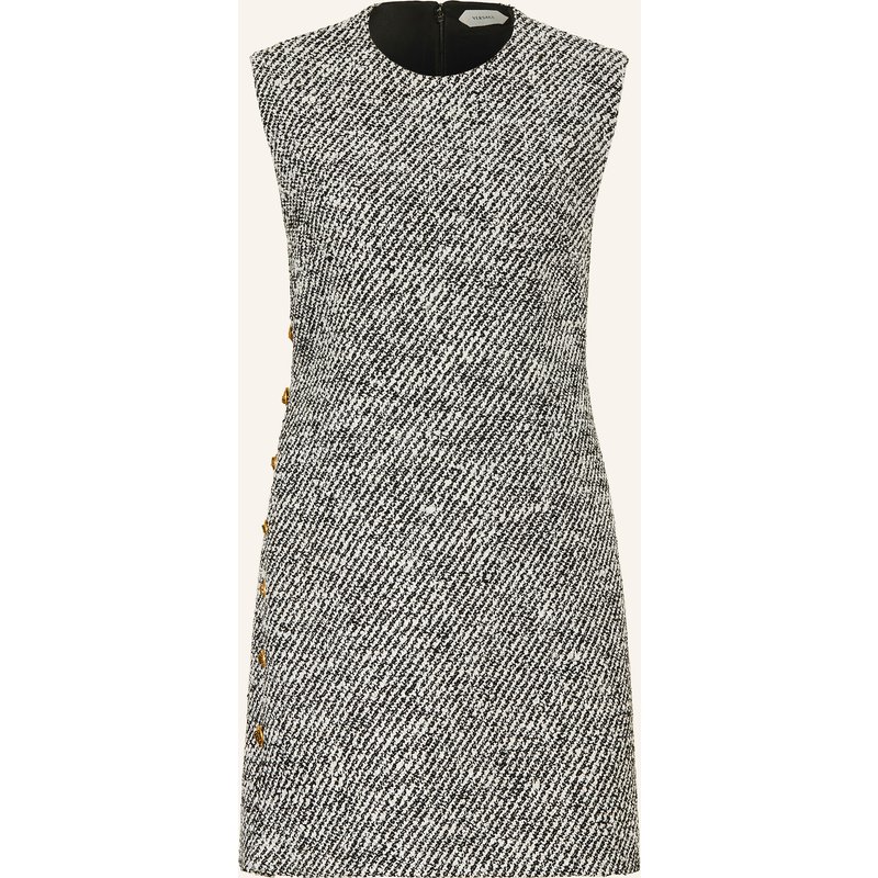 Versace Bouclé-Kleid schwarz