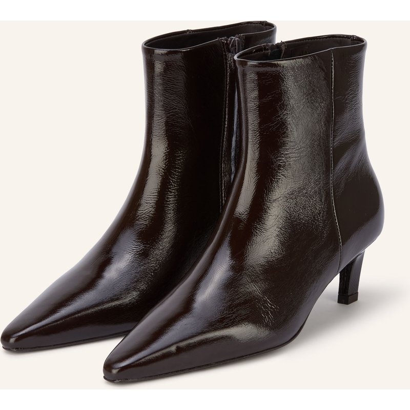 Mrs & Hugs Lackstiefeletten braun