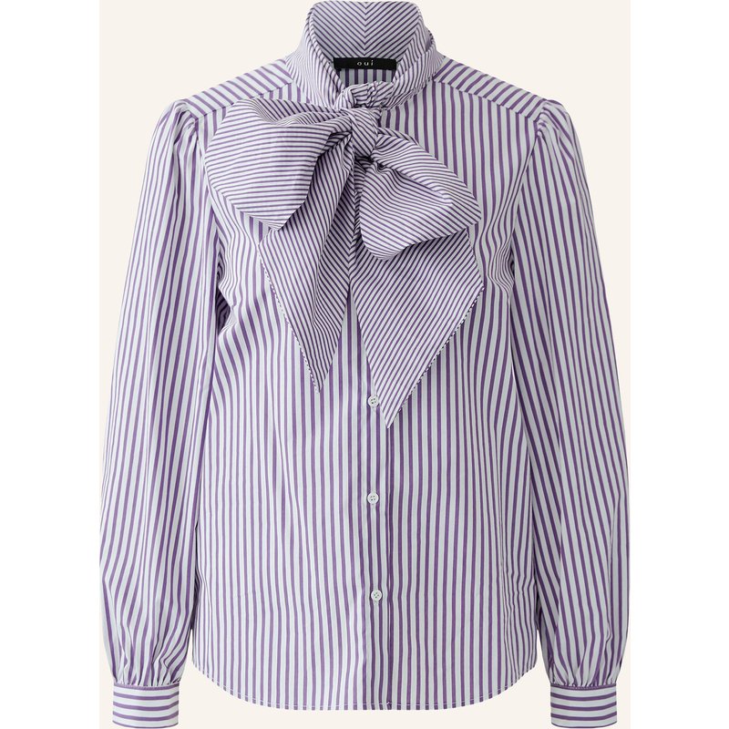 Oui Schluppenbluse lila