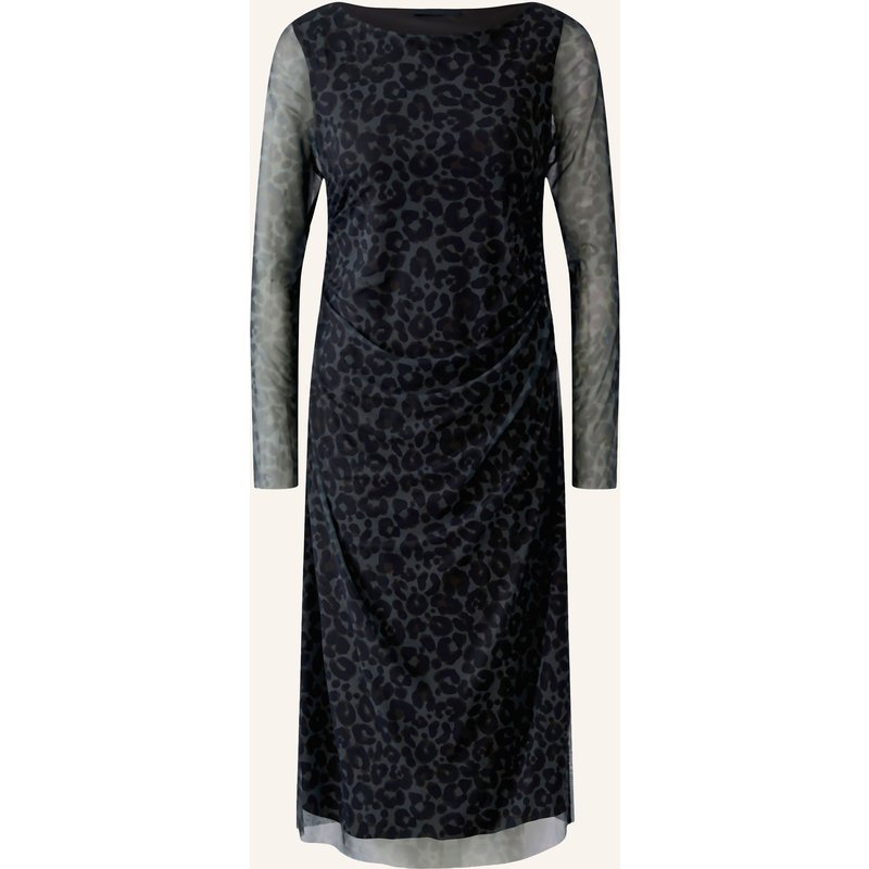 Oui Mesh-Kleid braun