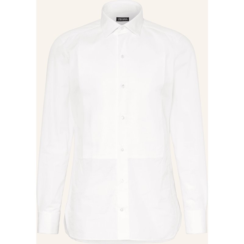 Zegna Smoking-Hemd Regular Fit weiss