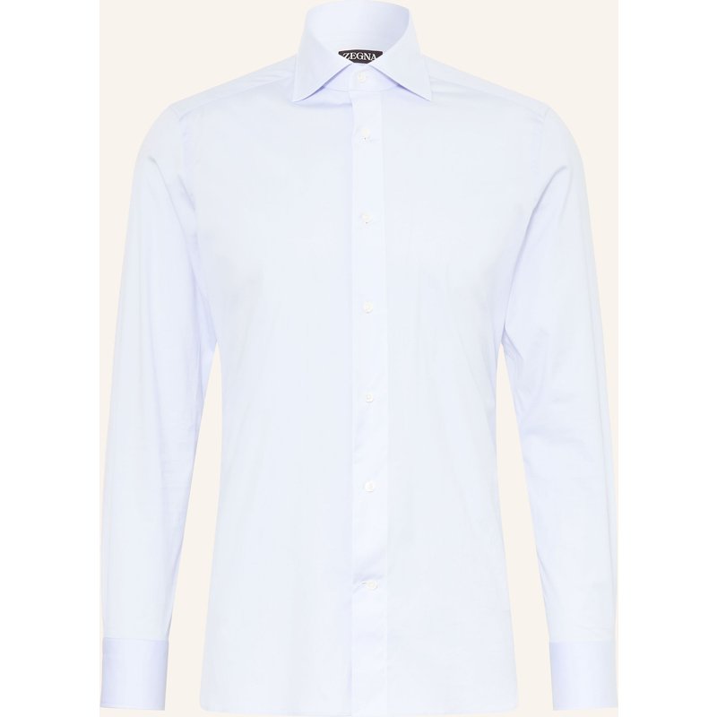 Zegna Hemd Slim Fit blau