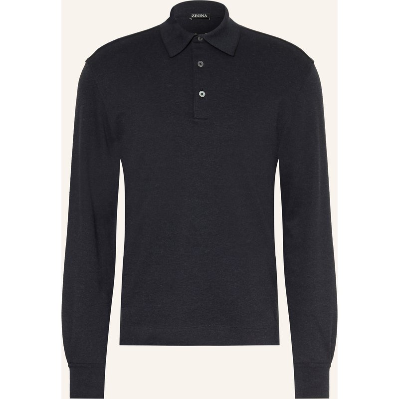 Zegna Jersey-Poloshirt blau