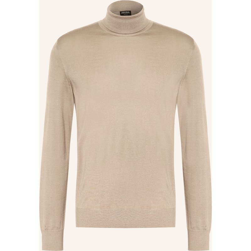 Zegna Rollkragenpullover Mit Cashmere beige