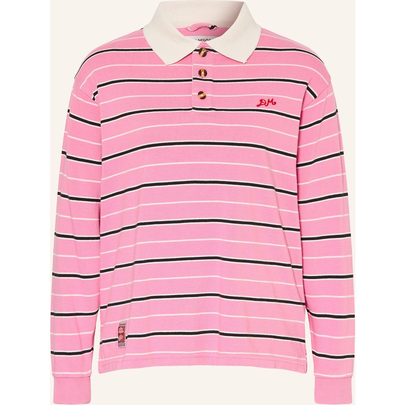 Damson Madder. Strick-Poloshirt Remie rosa