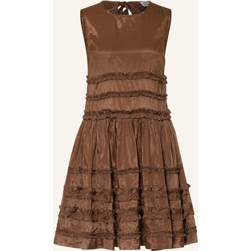Damson Madder. Kleid Reed Mit Rüschen braun