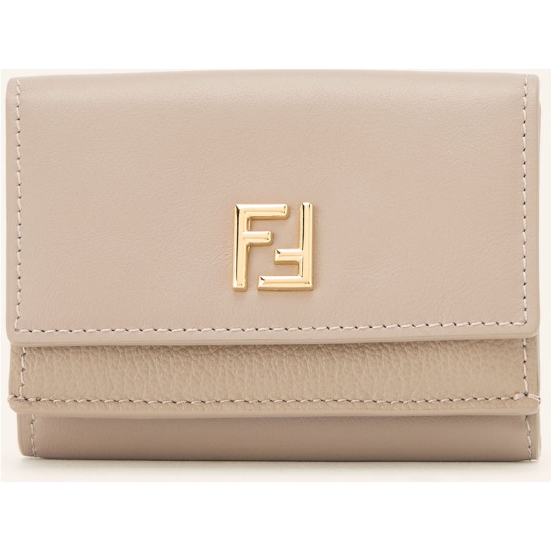 Fendi Geldbörse Mini Trifold Ff grau