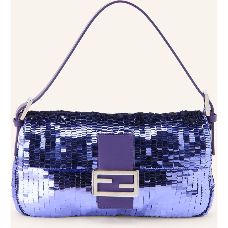 Fendi Handtasche Baguette Mit Pailletten lila