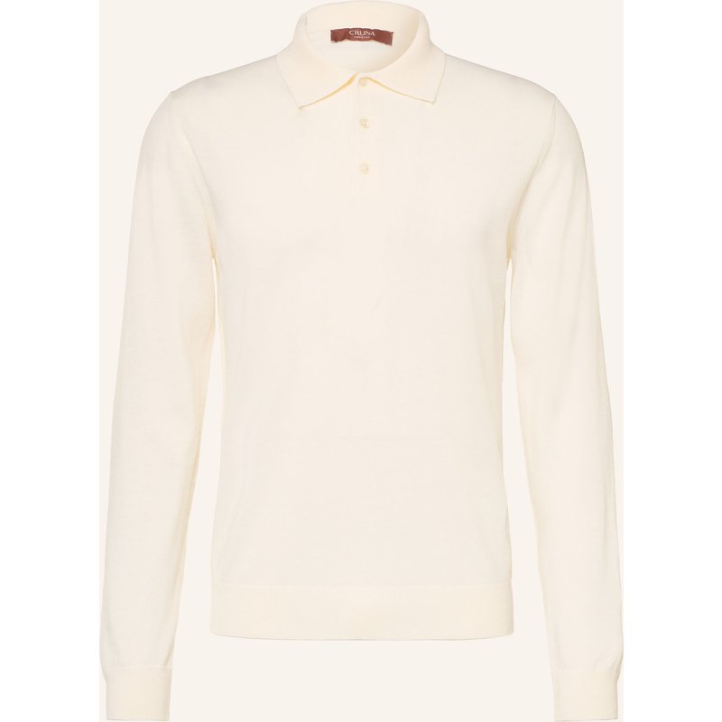 Cruna Strick-Poloshirt weiss