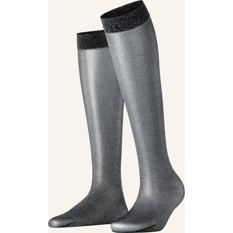 Falke Fein-Kniestrümpfe Glitter Kh Mit Glitzergarn schwarz