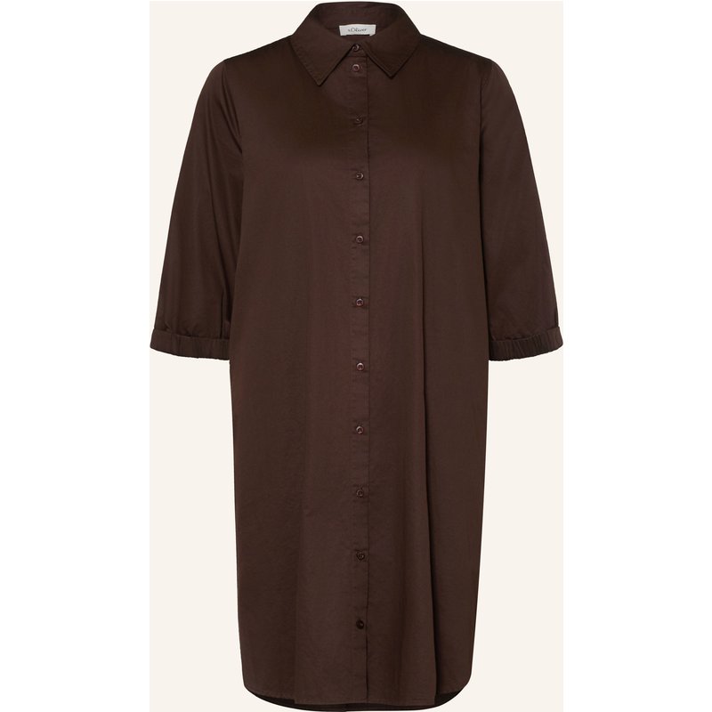 S.Oliver Red Hemdblusenkleid Mit 3/4-Arm braun
