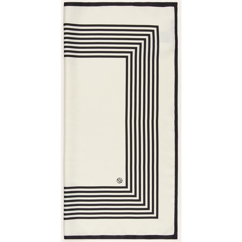 Lescarf Seidentuch weiss