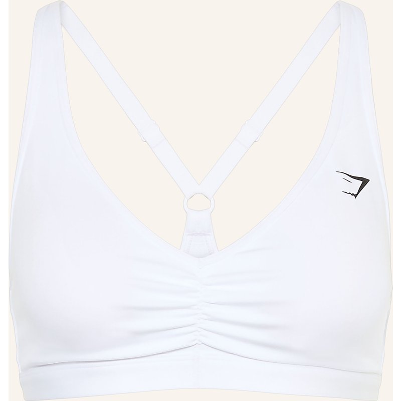 Gymshark Sport-Bh Ruched Sports 2.0 weiss