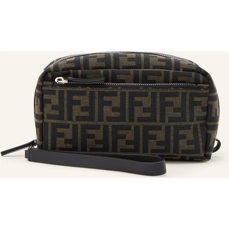 Fendi Kulturtasche Small schwarz